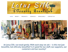 Tablet Screenshot of lotus-silk.com